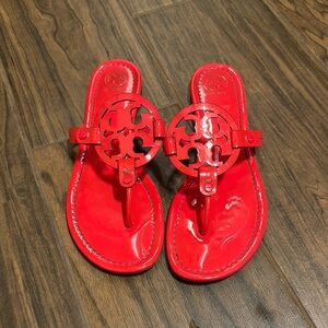 Tory Burch Neon Pink Miller Sandals Size 11